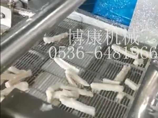 Production line of lotus root strip